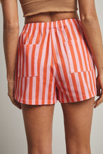 Load image into Gallery viewer, Wishlist Contrasting Color Striped Shorts in Punch/Coral