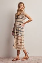 Load image into Gallery viewer, Forte Midi Length Crochet Cardigan in Cream