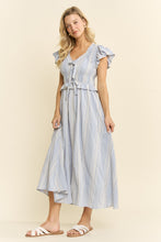 Load image into Gallery viewer, Jade by Jane Vintage Check Smocked Midi Dress in Blue