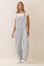 Load image into Gallery viewer, Oddi Floral Printed Cropped Overall Jumpsuit in Washed Flower