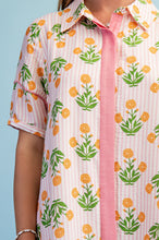 Load image into Gallery viewer, GiGio Striped Floral Maxi Dress in Pink Mix