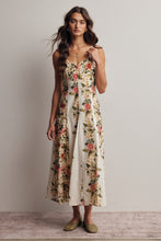 Load image into Gallery viewer, Forte Floral Panel Midi Dress in Ecru