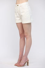 Load image into Gallery viewer, FATE Cuffed Denim Shorts in Off White
