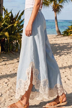 Load image into Gallery viewer, LovLov Lace Lace Tulip Washed Denim Relaxed Fit Jeans in Light Denim