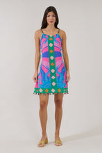 Load image into Gallery viewer, Sugarlips Aurey Beaded Sleeveless Mini Dress Tropical in Pink-Green