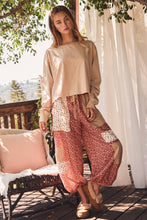 Load image into Gallery viewer, Oddi Floral Patchwork Printed Balloon Pants in Chili Pepper