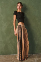 Load image into Gallery viewer, Jade by Jane Lace Side Stripe Sweatpants in Mocha