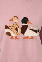 Load image into Gallery viewer, Sunday Edition Mallard Duck Graphic Knit Sweater in Lavender