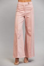 Load image into Gallery viewer, FATE Vertical Seam Detail High Waisted Flare Pants in Muted Blush Pink