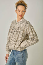 Load image into Gallery viewer, Mystree Vintage Leopard Print Zip-up Jacket in Ecru