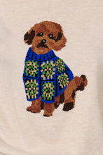 Load image into Gallery viewer, Sunday Edition Poodle Graphic Knit Sweater in Oatmeal