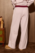 Load image into Gallery viewer, Le Lis Stripe Wide Leg Lounge Pants in Dusty Pink Stripe