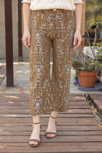 Load image into Gallery viewer, VOY Floral Jacquard Pants in Brown