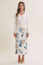 Load image into Gallery viewer, In February Pointelle Pearl Button Cardigan in Pearled Ivory