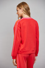 Load image into Gallery viewer, FATE Contrast Trim Detailing Crewneck Sweatshirt in Red