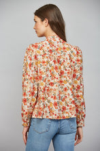 Load image into Gallery viewer, FATE Lace Trimmed Tuck Detail Floral Print Blouse in Cream Multi