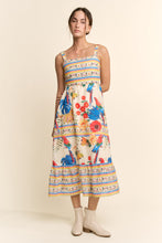 Load image into Gallery viewer, Davi & Dani Parrot Print Maxi Dress in Cream Beige Multi