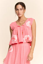 Load image into Gallery viewer, Davi & Dani Crinkled Knit Top Elastic Waist Maxi Skirt Set in Pink
