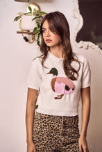 Load image into Gallery viewer, LovLov Playful Pondside Duckling Knit Sweater in Ivory