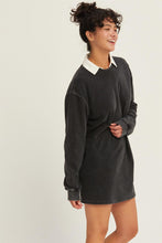 Load image into Gallery viewer, HYFVE Oversized Sweatshirt Dress in Black