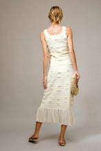 Load image into Gallery viewer, Blue B 3D Bow Embellished Textured Sweater Tank Top in Cream