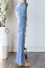 Load image into Gallery viewer, Oli & Hali High Waisted Jeans with Ribbon Bows in Denim