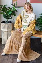 Load image into Gallery viewer, Oli & Hali OVERSIZED Contrasting Flower Patch Top in Cream