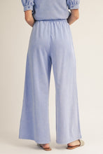 Load image into Gallery viewer, Jodifl Mineral Washed Wide Leg Pants in Blue