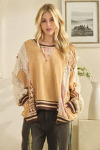 Load image into Gallery viewer, Oli & Hali Terry Knit Top with Mix n Match Patches in Coffee