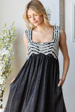 Load image into Gallery viewer, Oli & Hali Midi Dress with Frilled Details in Black