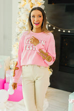 Load image into Gallery viewer, Grace+Emma Feelin' Festive Sweatshirt in Pink