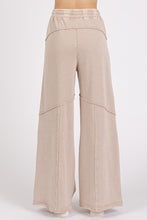 Load image into Gallery viewer, Mittoshop Mineral Washed Pants with Asymmetric Seams in Tan