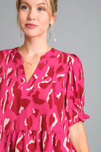 Load image into Gallery viewer, Umgee Multi Color Leopard Print Top in Magenta