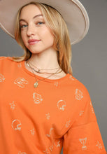 Load image into Gallery viewer, Umgee French Terry Round Neck Dress in Burnt Orange