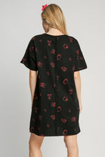 Load image into Gallery viewer, Umgee French Terry Round Neck Dress in Black