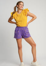 Load image into Gallery viewer, Umgee French Terry Shorts in Purple