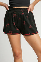 Load image into Gallery viewer, Umgee French Terry Shorts in Black