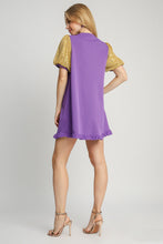 Load image into Gallery viewer, Umgee Sequin Mini Dress *GAME DAY STYLE!* in Purple