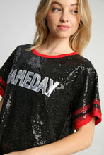 Load image into Gallery viewer, Umgee Round Neck Mini Dress GAME DAY STYLE in Black