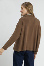 Load image into Gallery viewer, Umgee Half Zip Pullover Top in Brown