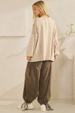 Load image into Gallery viewer, Sage+Fig Studded Heart Patched Top in Gray