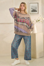 Load image into Gallery viewer, Oli & Hali Contrasting Mix N Match Top in Ash