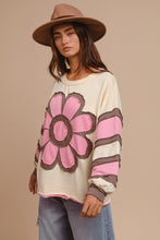 Load image into Gallery viewer, BiBi French Terry Top with Patchwork in Cream