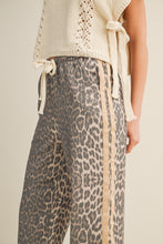 Load image into Gallery viewer, LovLov Luxe Leopard Relaxed Pants With Side Trim in Leopard/Taupe