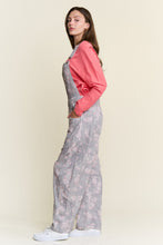 Load image into Gallery viewer, J.nna Floral Print Overalls in Light Grey