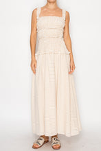 Load image into Gallery viewer, STITCH & Co Gingham Maxi Dress in Sand