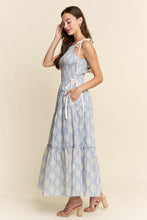 Load image into Gallery viewer, J.nna Floral Print Maxi Dress in Pastel Blue