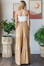 Load image into Gallery viewer, Oli & Hali SMOCKED Waist Wide Leg Pants in Tan