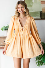 Load image into Gallery viewer, Veveret Mineral Washed French Terry Romper in Yellow