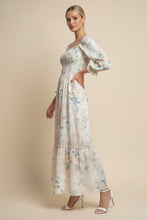 Load image into Gallery viewer, J.nna Floral Print Embroidered Maxi Dress in Spring Bloom